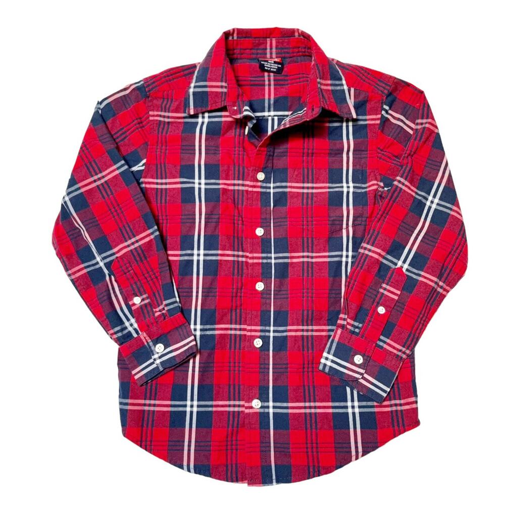 Wrangler Plaid Button Up Shirt Size 8
